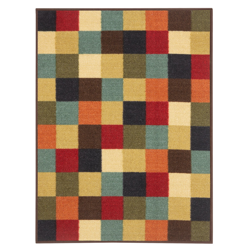 Red Barrel Studio Brayman Checkered Yellow Area Rug Wayfair